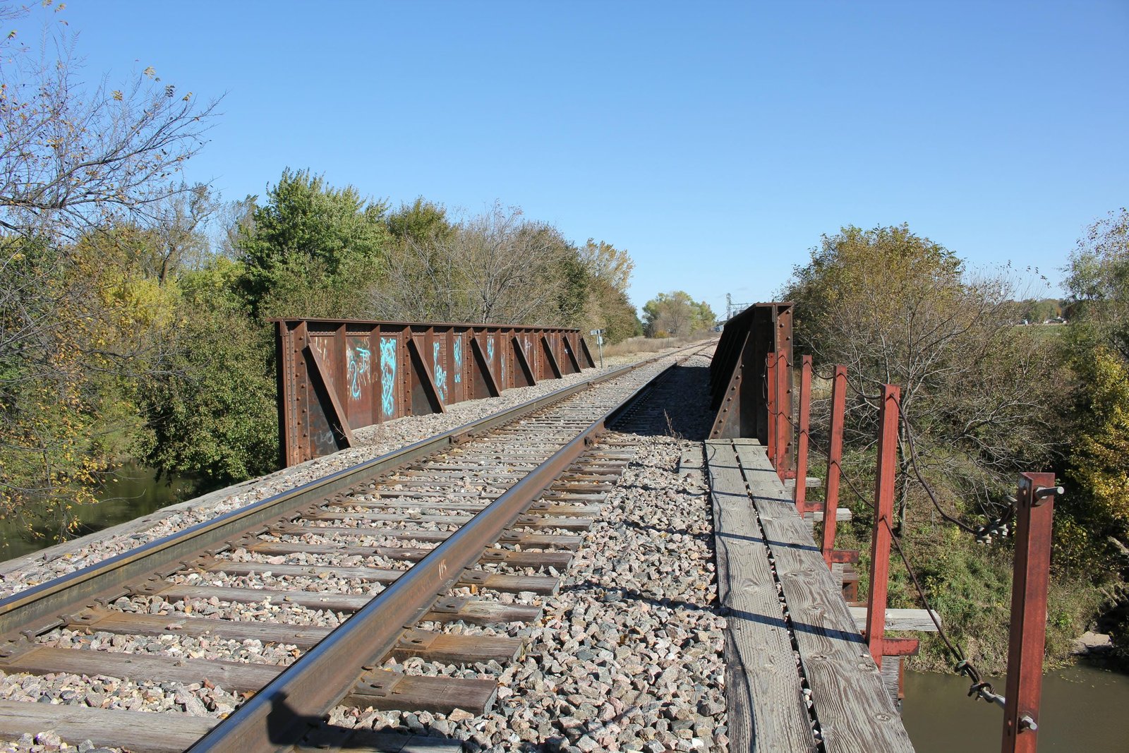 Looking north